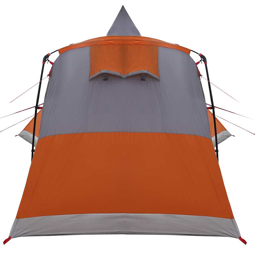 Teepee Tent with Roof Grey and Orange 720 x 465 x 295 cm