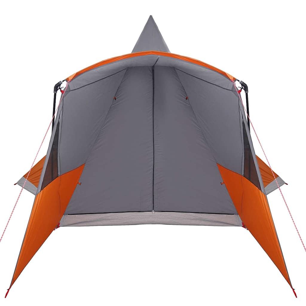 Teepee Tent with Roof Grey and Orange 720 x 465 x 295 cm