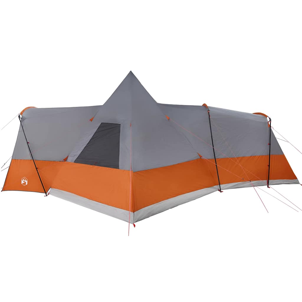 Teepee Tent with Roof Grey and Orange 720 x 465 x 295 cm