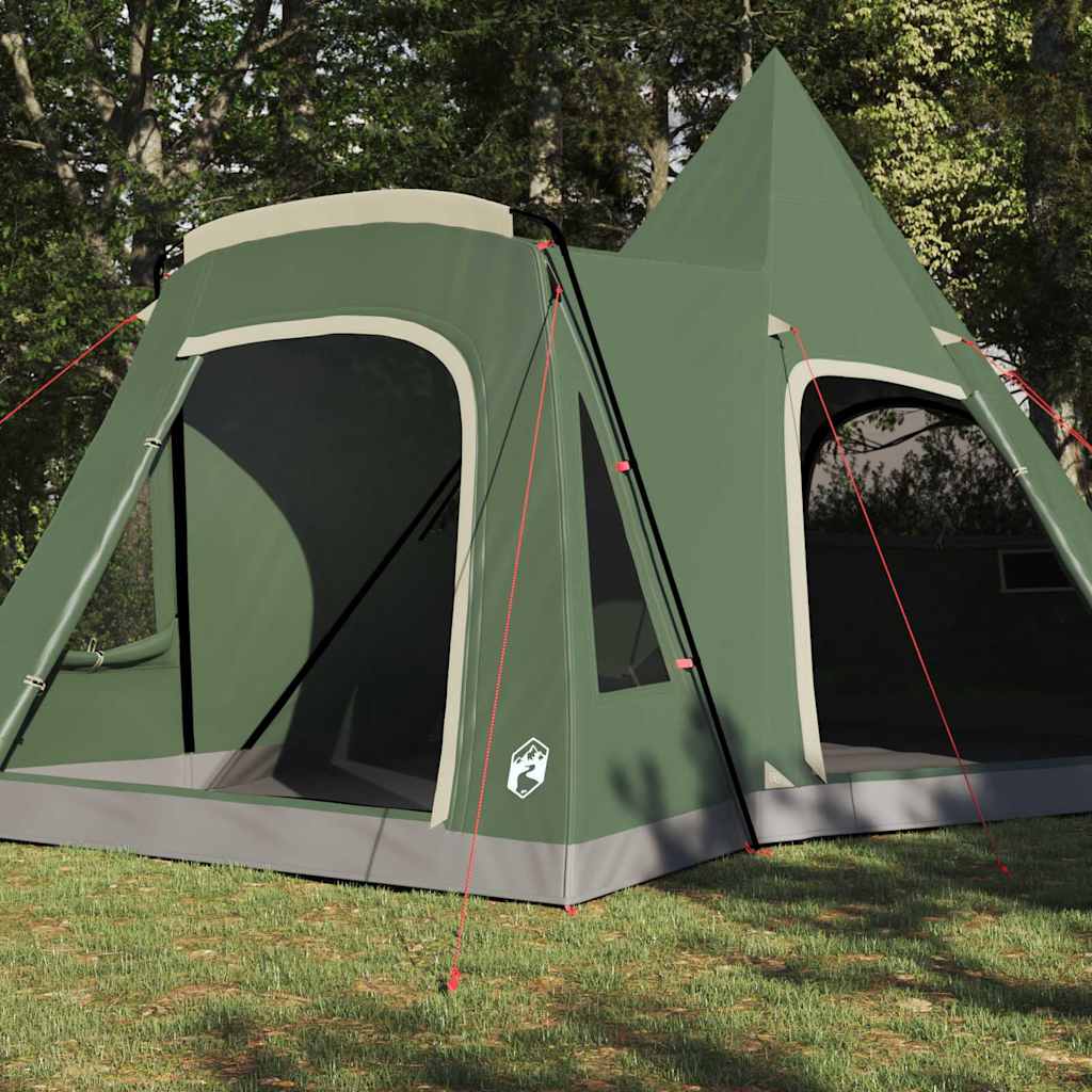 Teepee Tent with Roof with Storage Green 545 x 450 x 295 cm