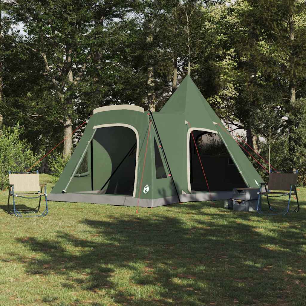Teepee Tent with Roof with Storage Green 545 x 450 x 295 cm