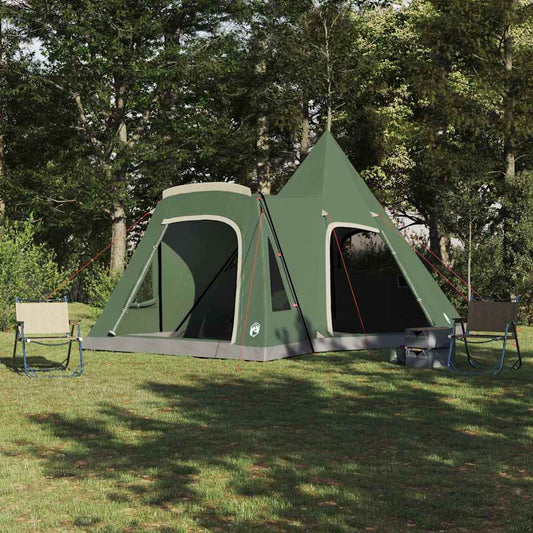 Teepee Tent with Roof with Storage Green 545 x 450 x 295 cm