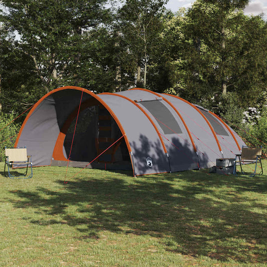 Tunnel Tent with Roof Grey and Orange 710 x 460 x 245 cm