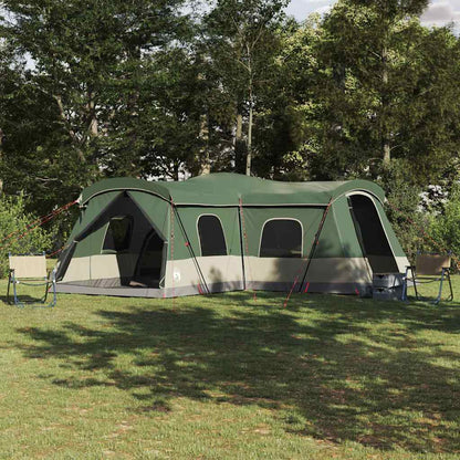 Tent 16-Person with Roof with Storage Green 680 x 510 x 210 cm