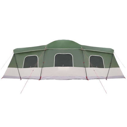 Tent 16-Person with Roof with Storage Green 680 x 510 x 210 cm
