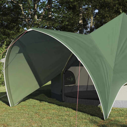Teepee Tent with Roof Green and Grey 415 x 415 x 247 cm