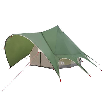 Teepee Tent with Roof Green and Grey 415 x 415 x 247 cm