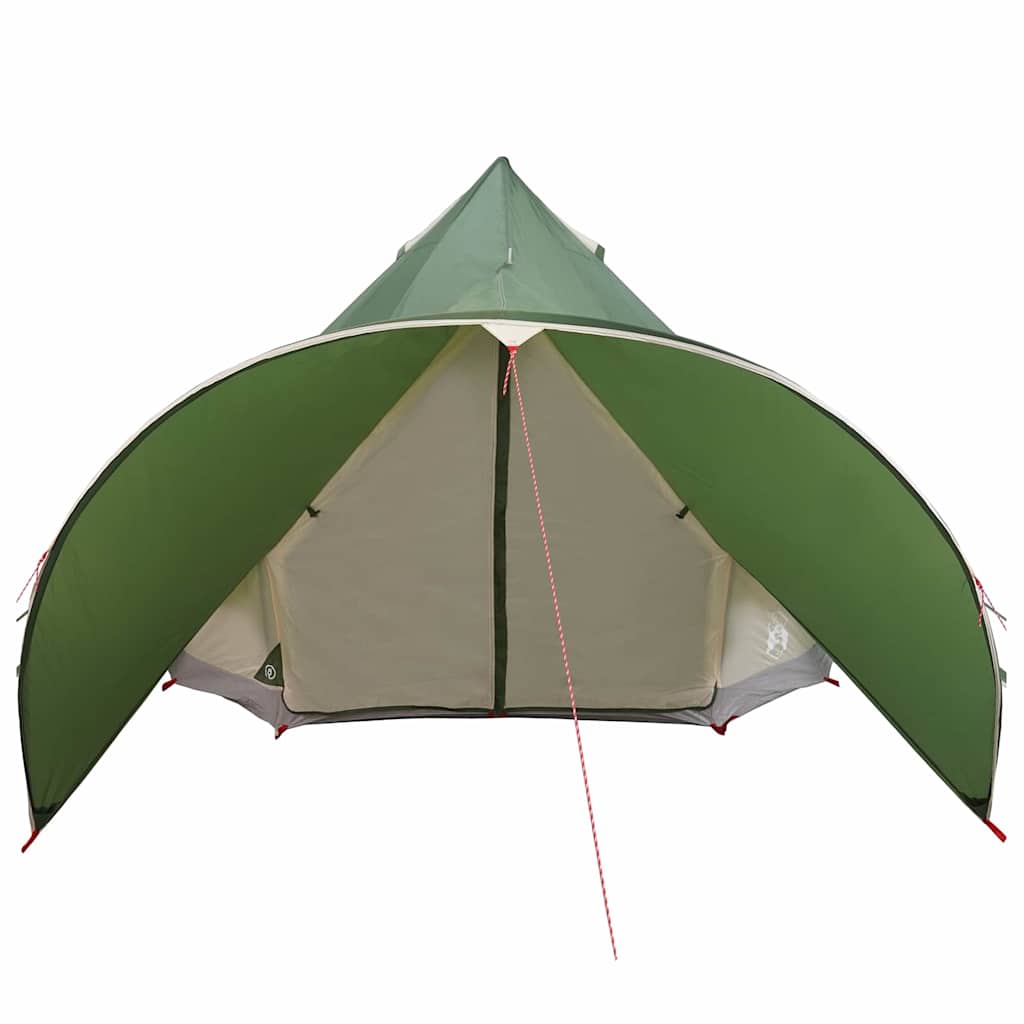 Teepee Tent with Roof Green and Grey 415 x 415 x 247 cm