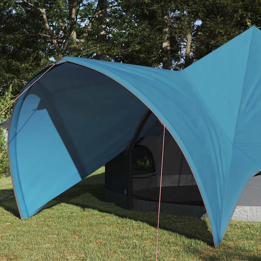 Teepee Tent with Roof Blue and Grey 415 x 415 x 247 cm