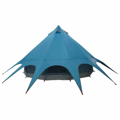 Teepee Tent with Roof Blue and Grey 415 x 415 x 247 cm