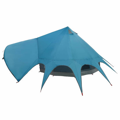 Teepee Tent with Roof Blue and Grey 415 x 415 x 247 cm