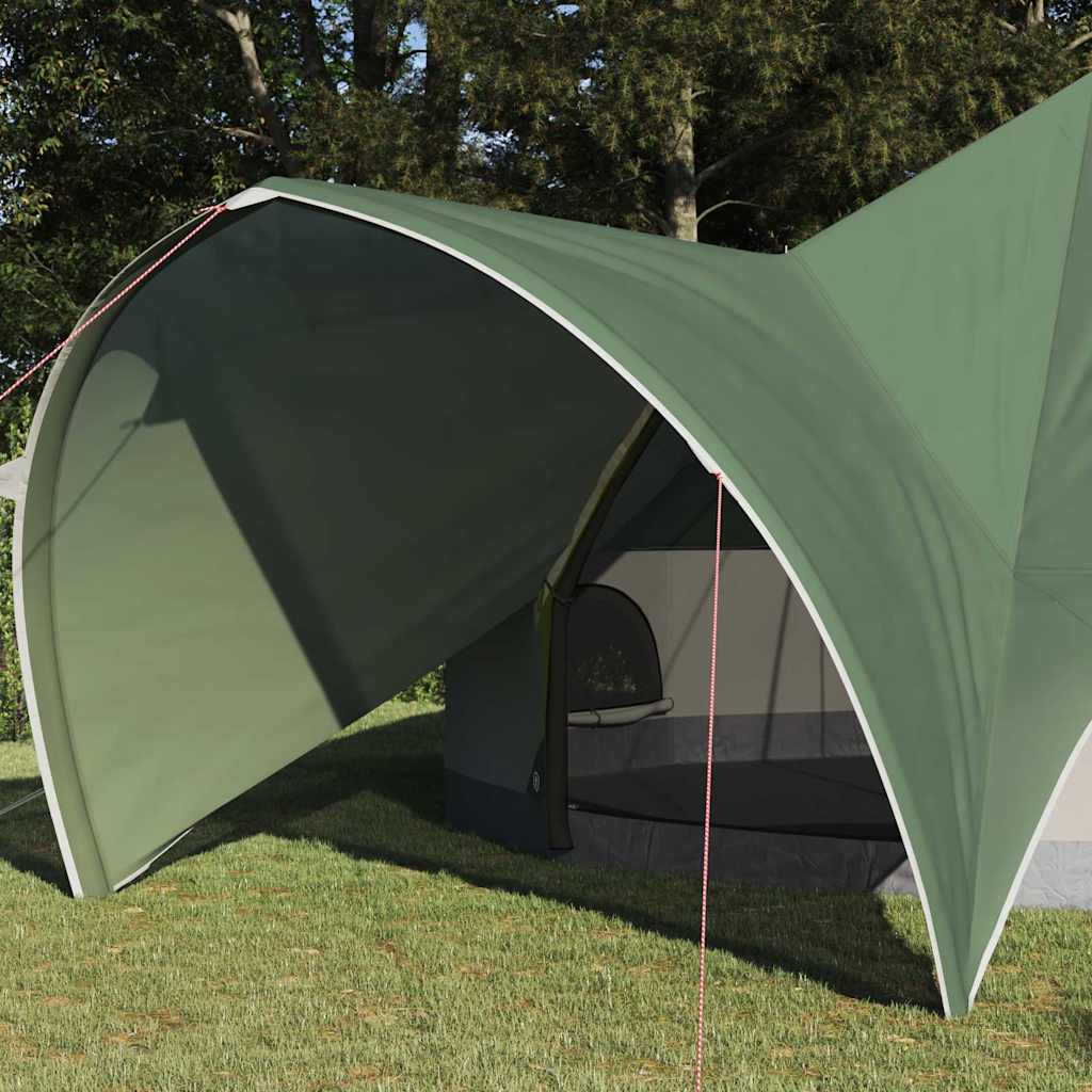 Teepee Tent 9-Person Green and Grey 502 x 502 x 297 cm