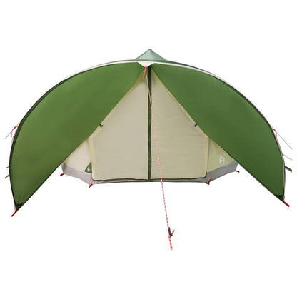 Teepee Tent 9-Person Green and Grey 502 x 502 x 297 cm