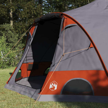 Dome Tent with Roof Grey and Orange 505 x 450 x 248 cm