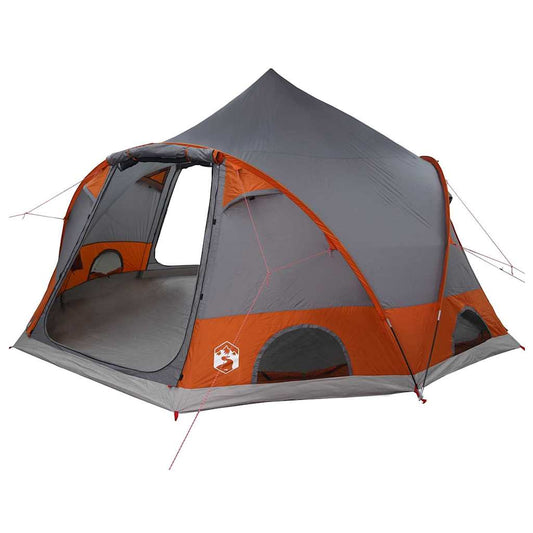 Dome Tent with Roof Grey and Orange 505 x 450 x 248 cm