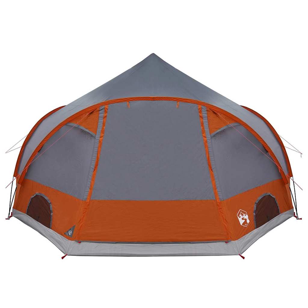 Dome Tent with Roof Grey and Orange 505 x 450 x 248 cm