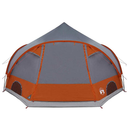 Dome Tent with Roof Grey and Orange 505 x 450 x 248 cm
