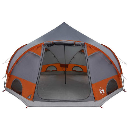 Dome Tent with Roof Grey and Orange 505 x 450 x 248 cm