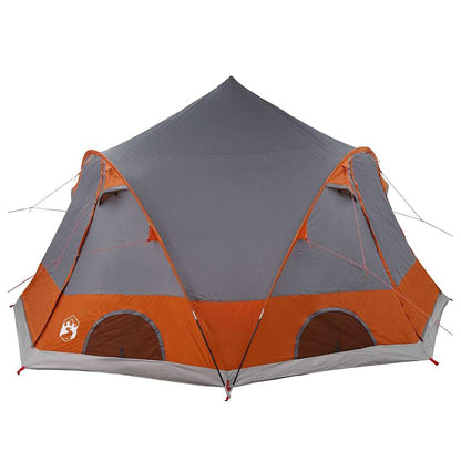 Dome Tent with Roof Grey and Orange 505 x 450 x 248 cm