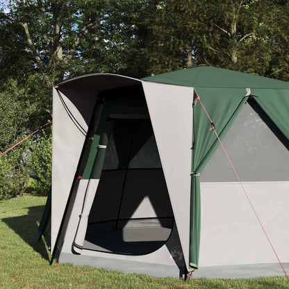 Cabin Tent with Roof with Storage Green 425 x 396 x 222 cm