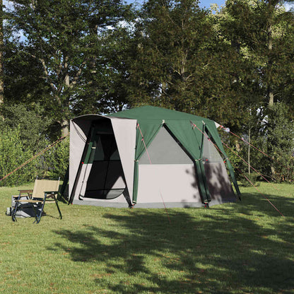 Cabin Tent with Roof with Storage Green 425 x 396 x 222 cm