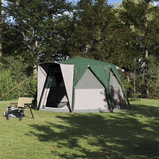 Cabin Tent with Roof with Storage Green 425 x 396 x 222 cm