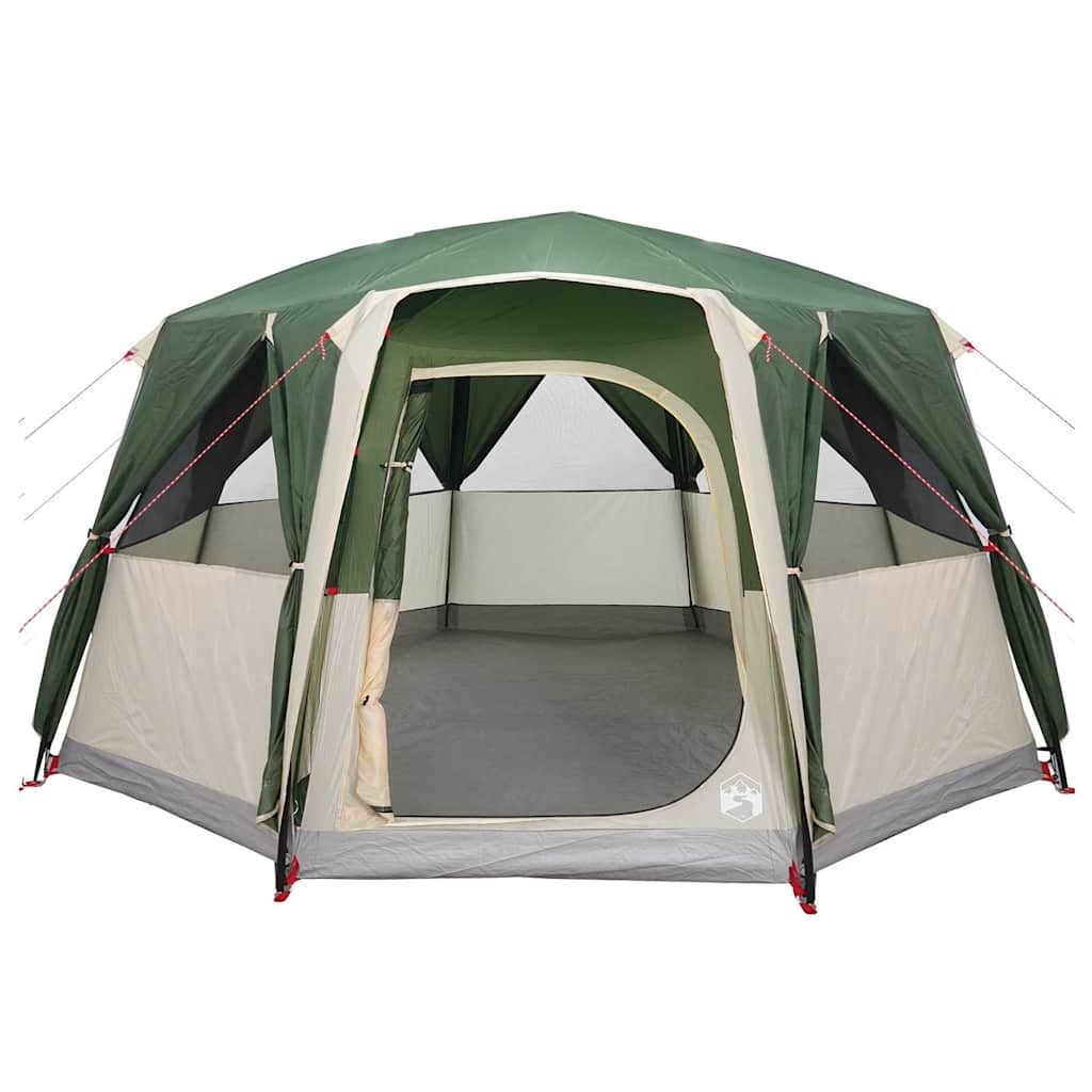 Cabin Tent with Roof with Storage Green 425 x 396 x 222 cm