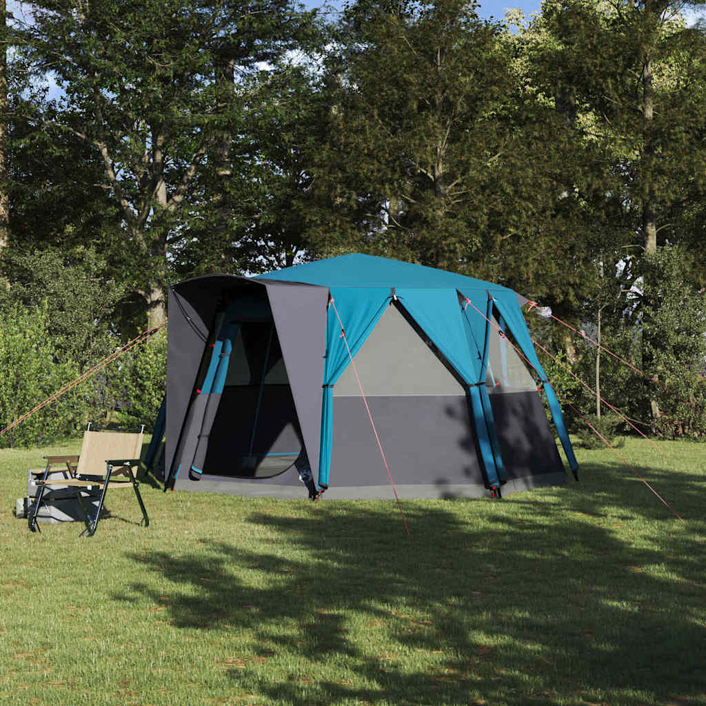 Cabin Tent with Roof with Storage Blue 425 x 396 x 222 cm