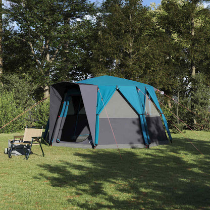 Cabin Tent with Roof with Storage Blue 425 x 396 x 222 cm