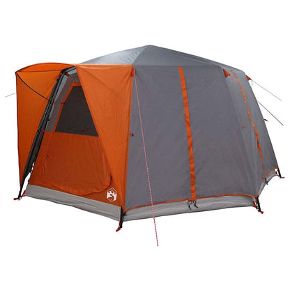 Cabin Tent with Roof Grey and Orange 425 x 396 x 222 cm