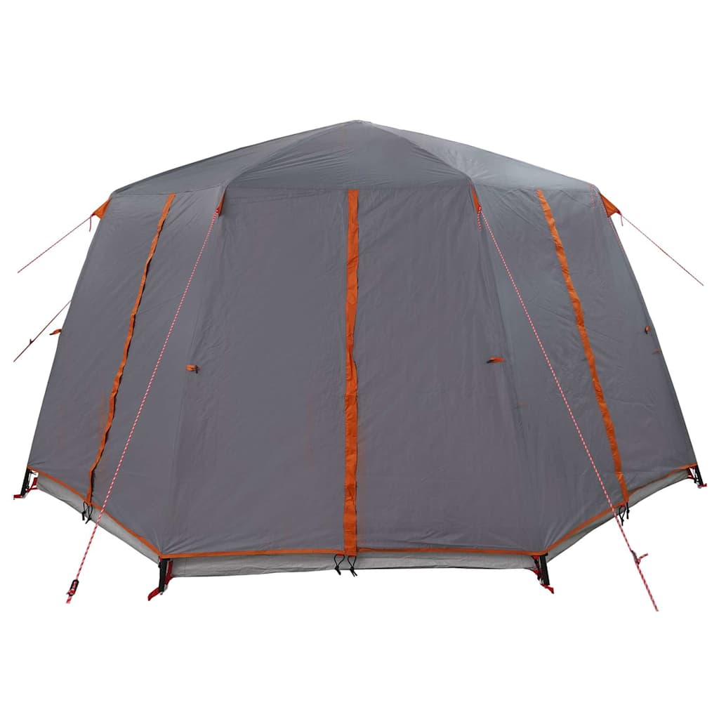 Cabin Tent with Roof Grey and Orange 425 x 396 x 222 cm