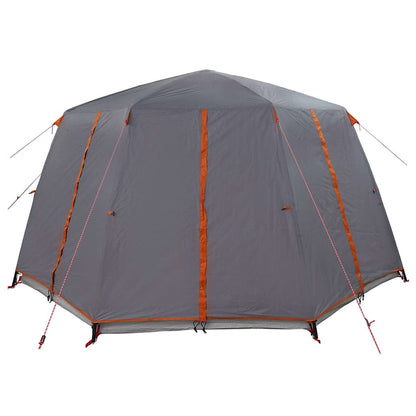Cabin Tent with Roof Grey and Orange 425 x 396 x 222 cm