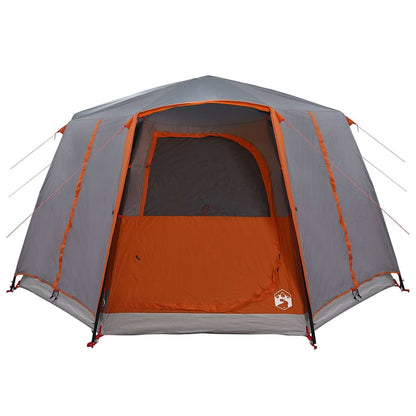 Cabin Tent with Roof Grey and Orange 425 x 396 x 222 cm