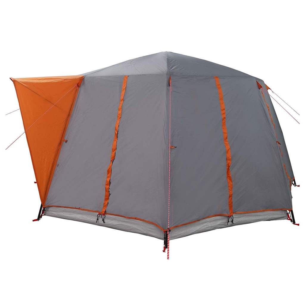 Cabin Tent with Roof Grey and Orange 425 x 396 x 222 cm