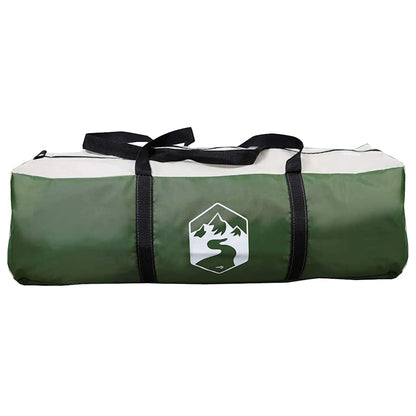 Cabin Tent 7-Person with Roof Green 400 x 350 x 212 cm