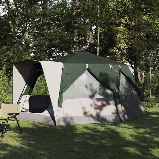 Cabin Tent with Roof with Storage Green 400 x 350 x 212 cm