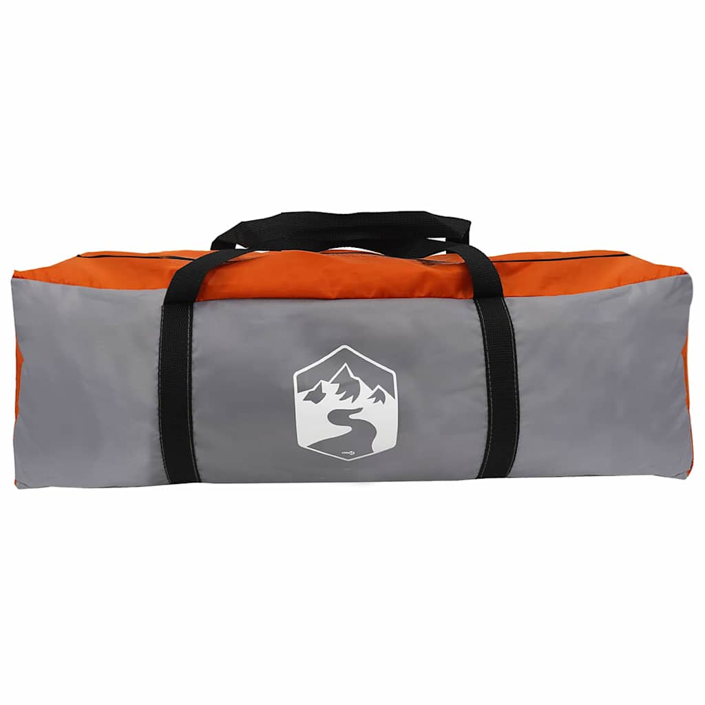 Cabin Tent with Roof Grey and Orange 400 x 350 x 212 cm