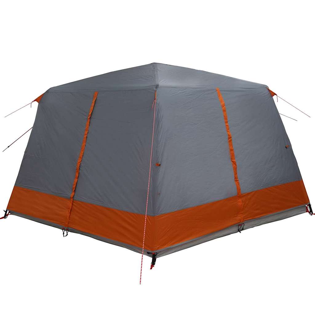 Cabin Tent with Roof Grey and Orange 400 x 350 x 212 cm