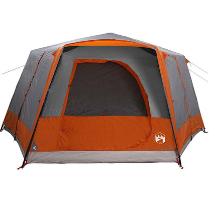Cabin Tent with Roof Grey and Orange 400 x 350 x 212 cm
