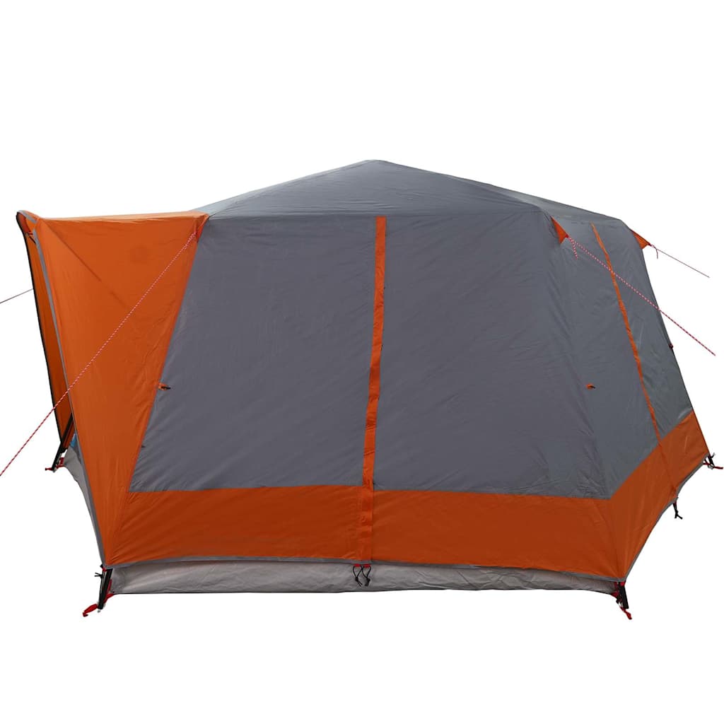 Cabin Tent with Roof Grey and Orange 400 x 350 x 212 cm