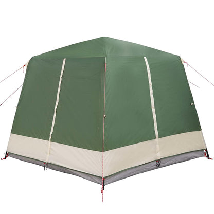 Cabin Tent with Roof Green and White 333 x 317 x 194 cm