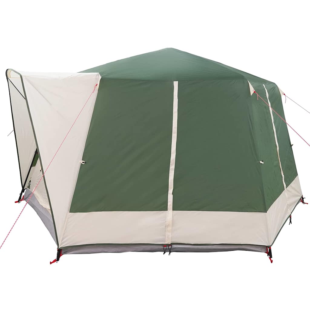 Cabin Tent with Roof Green and White 333 x 317 x 194 cm