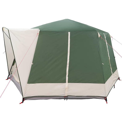 Cabin Tent with Roof Green and White 333 x 317 x 194 cm