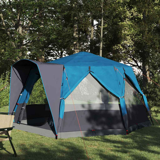 Cabin Tent with Roof Blue and Grey 333 x 317 x 194 cm