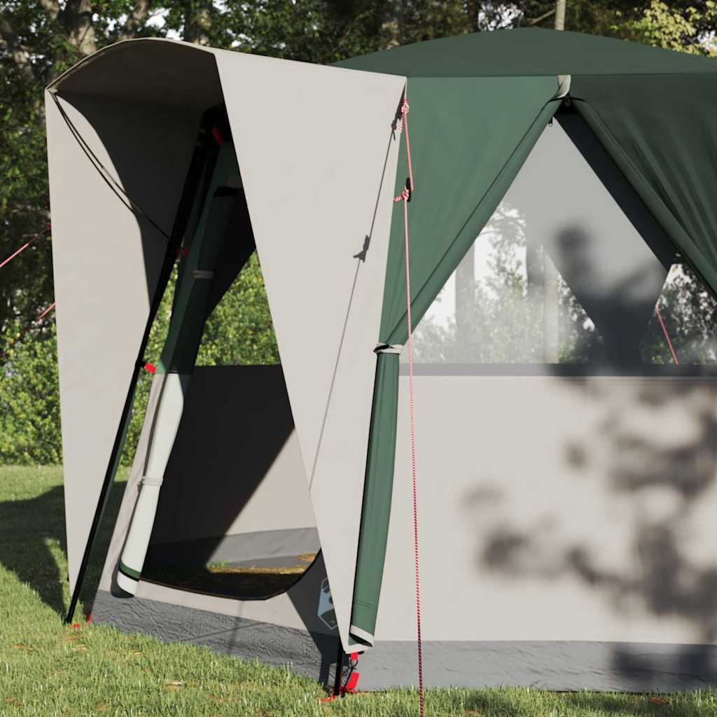 Cabin Tent with Roof Green and White 320 x 320 x 203 cm