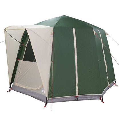 Cabin Tent with Roof Green and White 320 x 320 x 203 cm