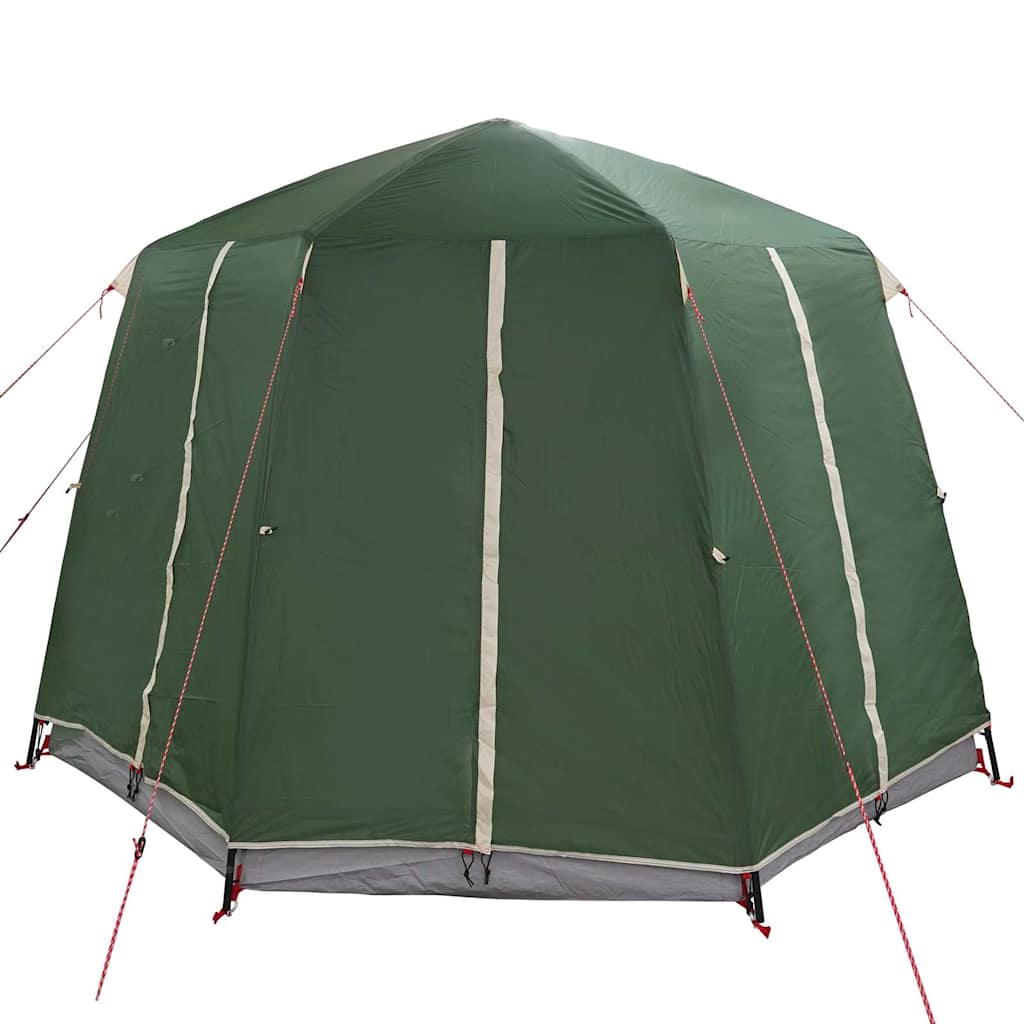 Cabin Tent with Roof Green and White 320 x 320 x 203 cm
