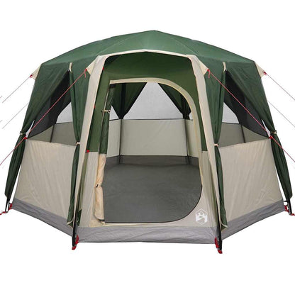 Cabin Tent with Roof Green and White 320 x 320 x 203 cm