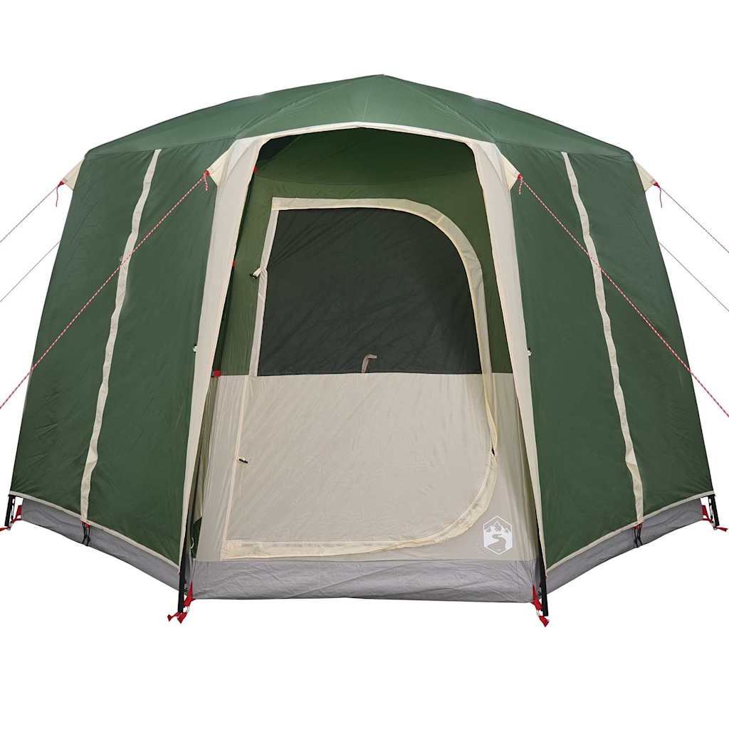 Cabin Tent with Roof Green and White 320 x 320 x 203 cm