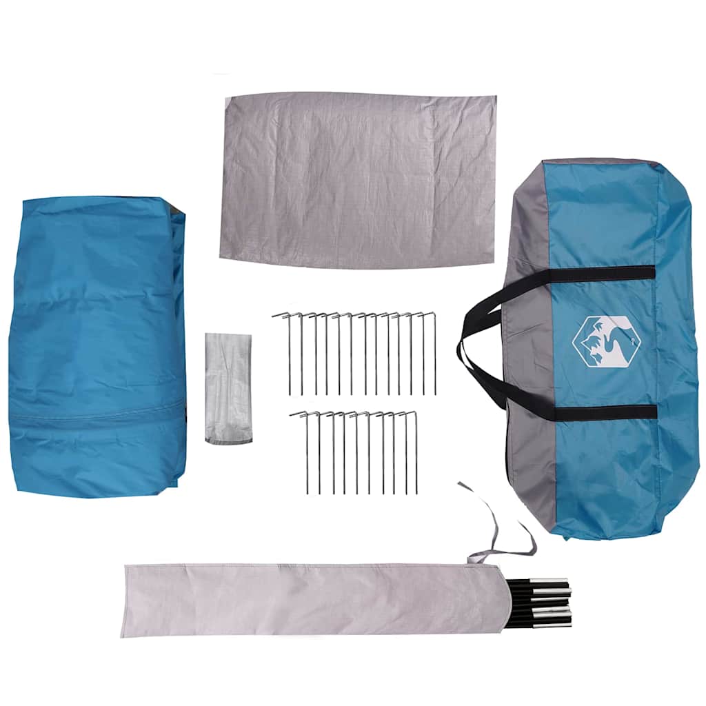 Cabin Tent with Roof Blue and Grey 320 x 320 x 203 cm